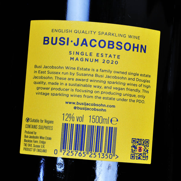 Busi Jacobsohn Magnum Cuvée Extra Brut 2020 English Sparkling Wine Gift Boxed