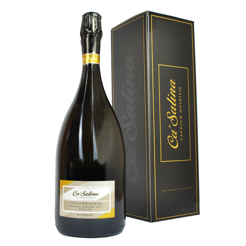 Ca'Salina Valdobbiadene Prosecco Superiore DOCG Brut Magnum Gift Boxed