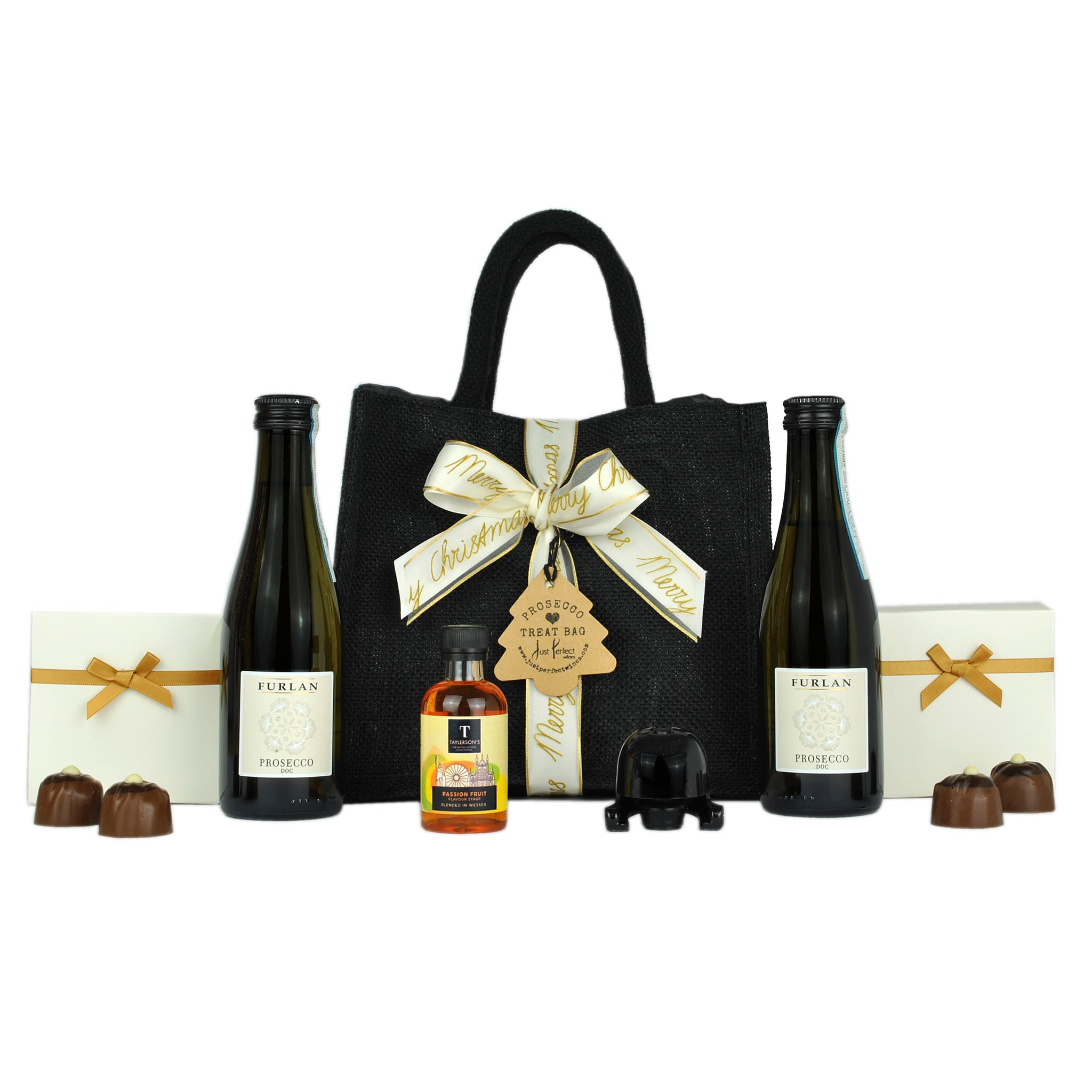 Mini Christmas Prosecco Treat Bag Hamper